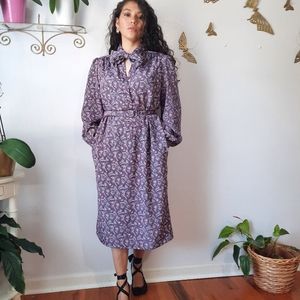 Vintage 70's paisley print midi dress